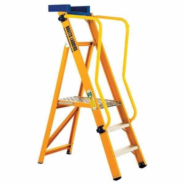 VISION 360 All Fibre Platform Stepladders - 4 Tread
