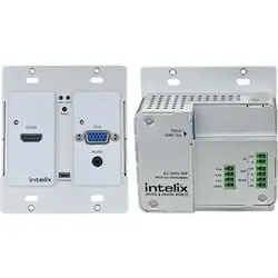 Liberty AV Intelix AS-1H1V-WP HDMI VGA Auto Switching Wallplate HDBaseT, WHITE