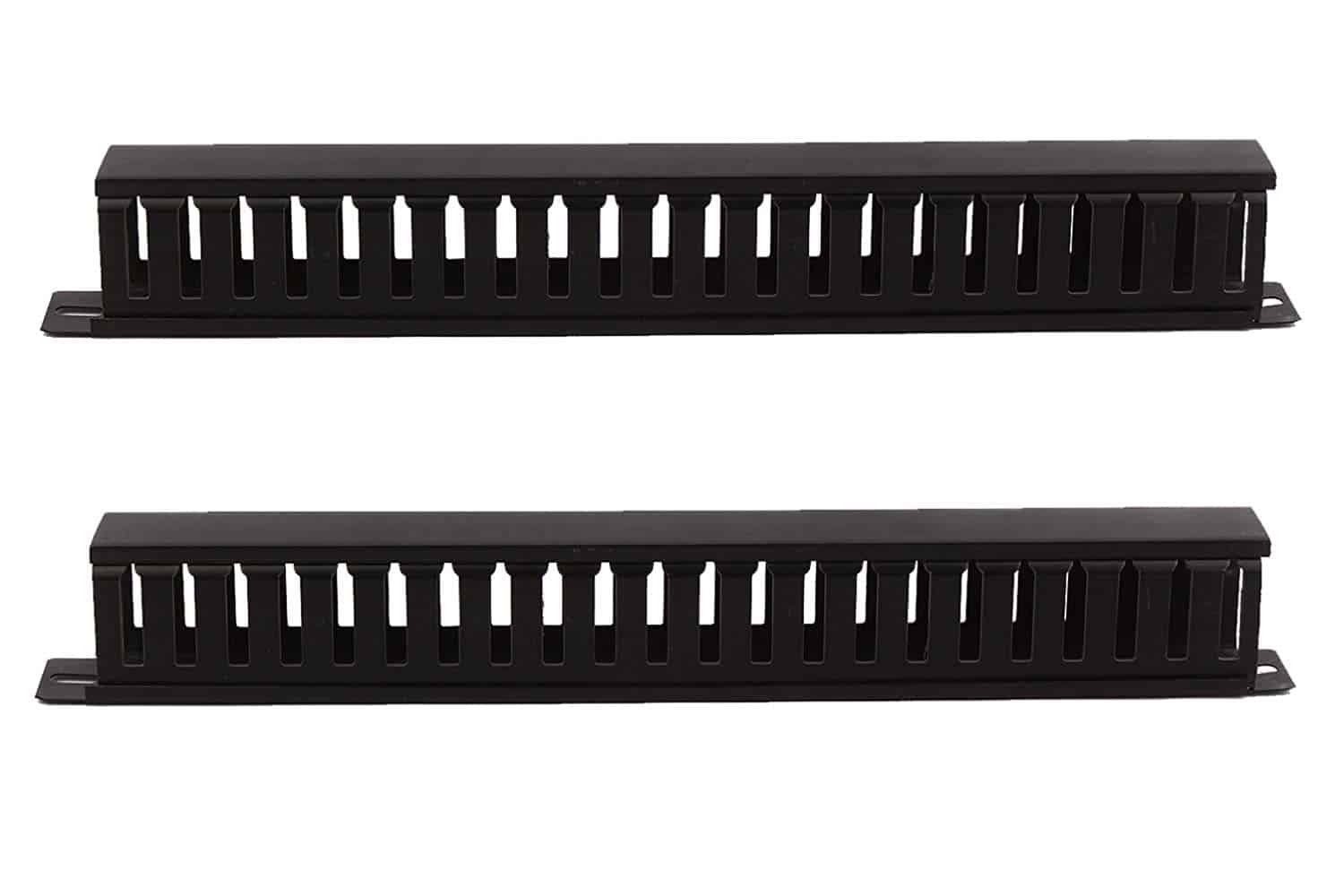 Cable Raceway Rack Mount 1U 24 Slot Rack Mount Horizontal Cable Manager Duct Raceway in Dubai, UAE
